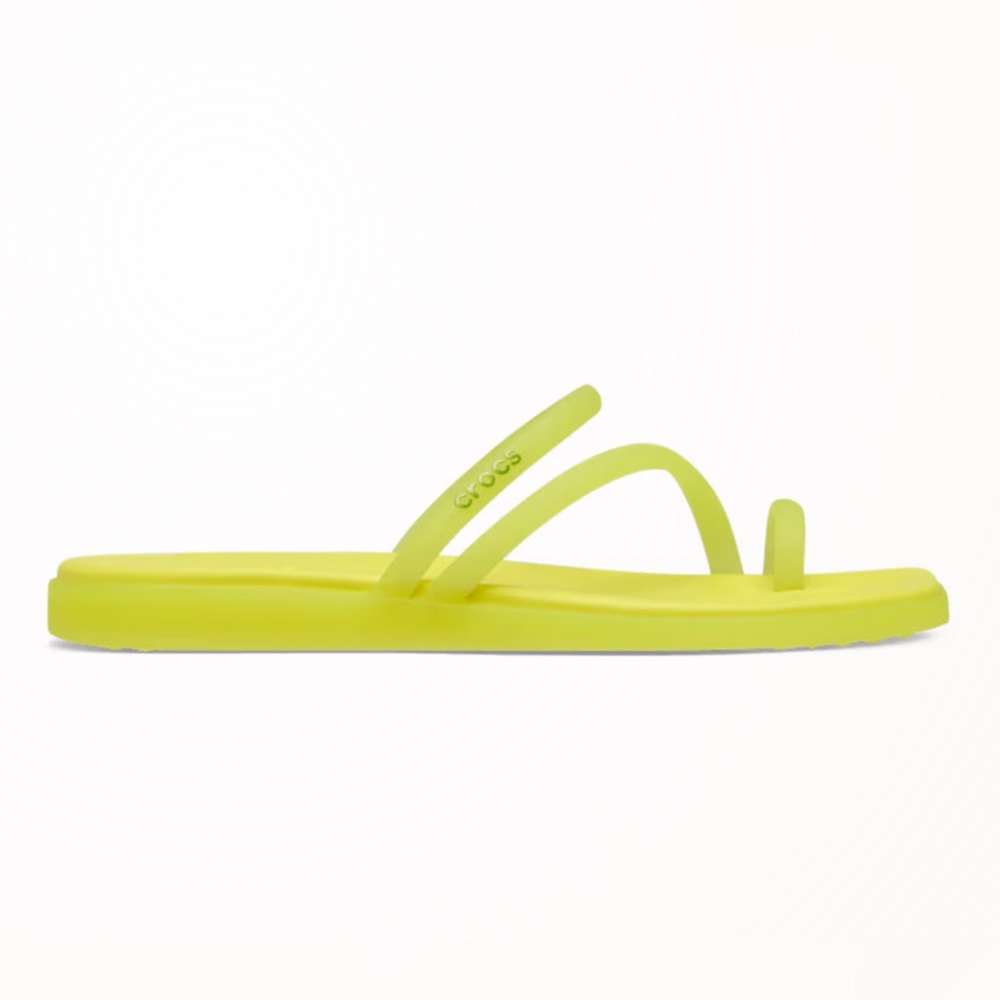 Crocs Miami Frosted Toe Loop 💛 size 8